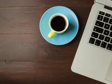 Black Coffee MacBook Desk