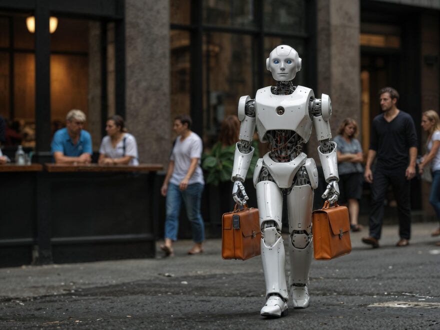 ai generated, robot, robotics, future, technology, cyborg, android, futuristic, machine, automation, labour market, worker, job, workplace, job placement, sci-fi